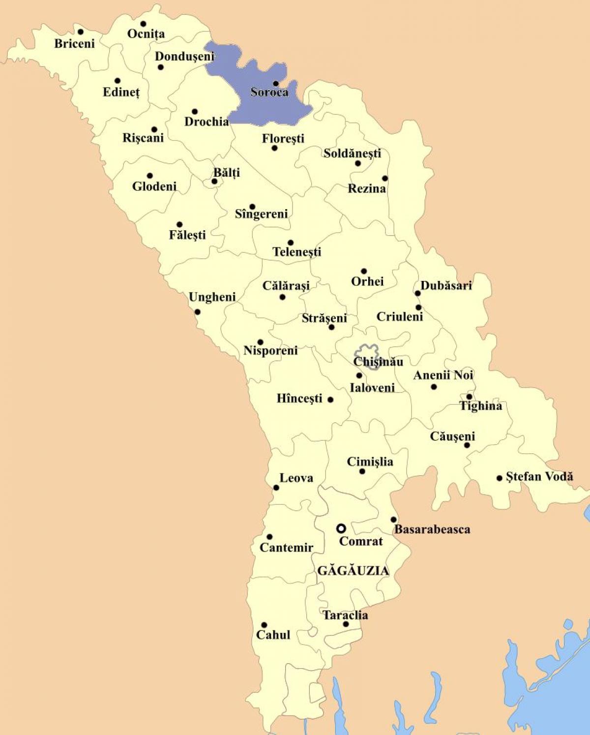 Peta cahul Moldova