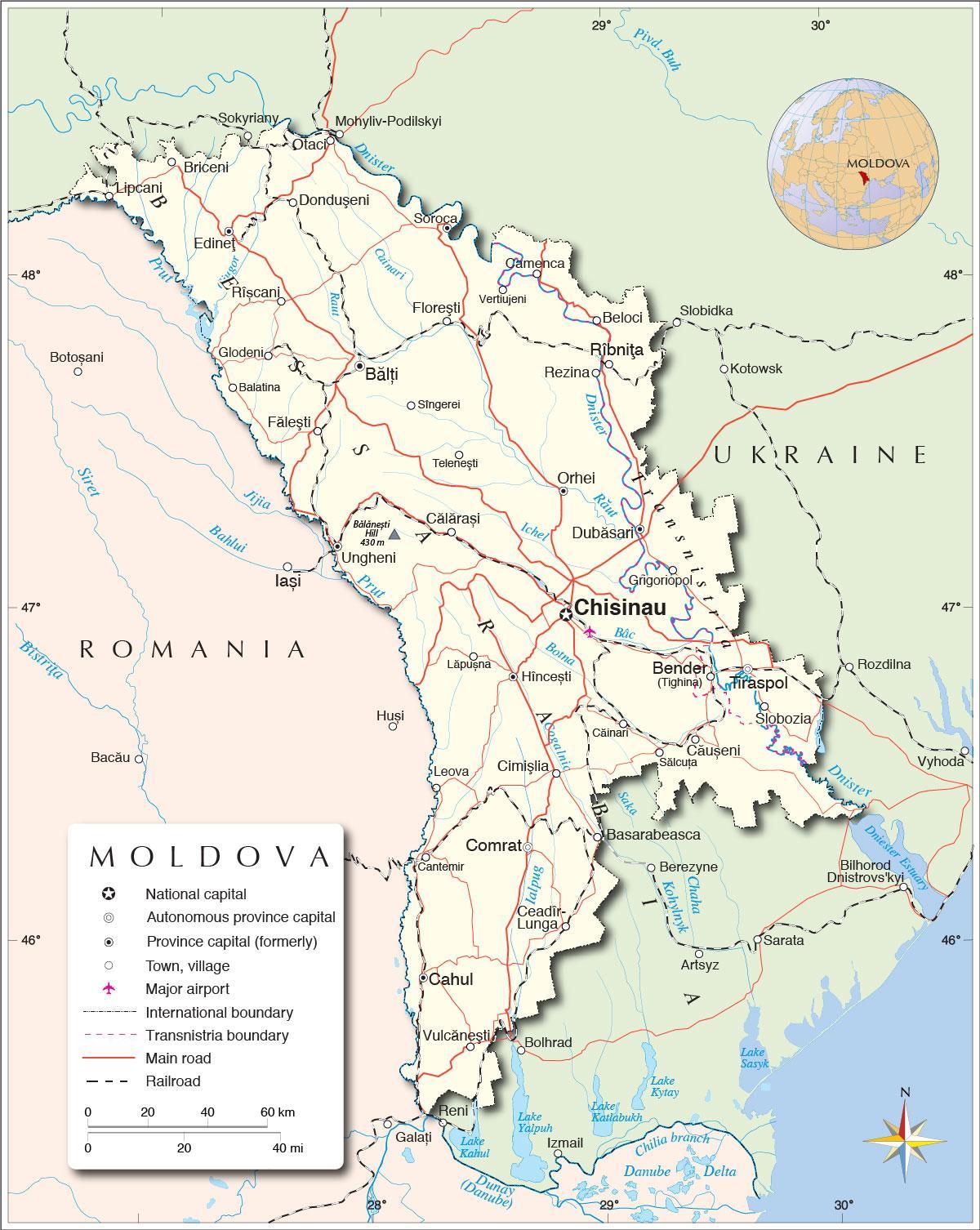 Peta republik Moldova